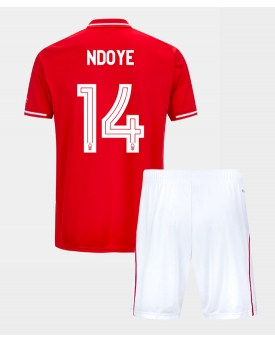 Billige Fotballdrakt Nottingham Forest Dan Ndoye #14 Replika Hjemmedraktsett Barn 2025-26 Kortermet (med bukser)